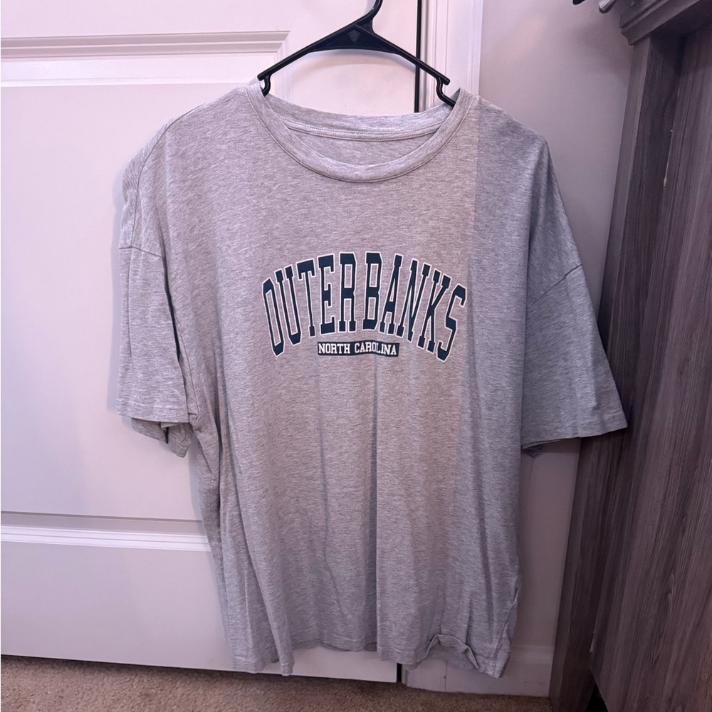 Gray Outer Banks Long Sleeve Tee